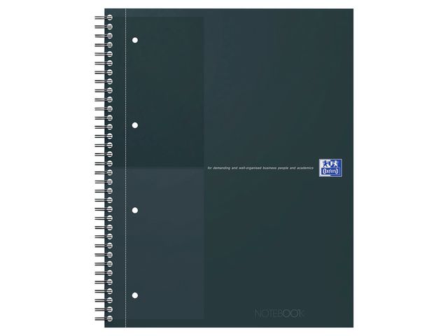Kollegieblock Oxford Int.A4+ linj. svart