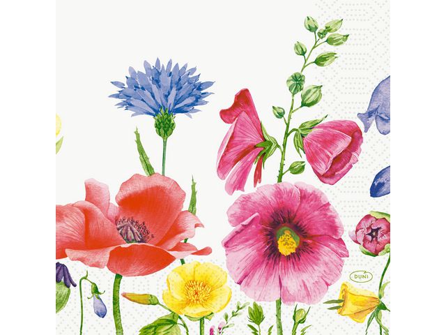 Servett DUNI Flowy 3-lags 33x33cm 50/fp