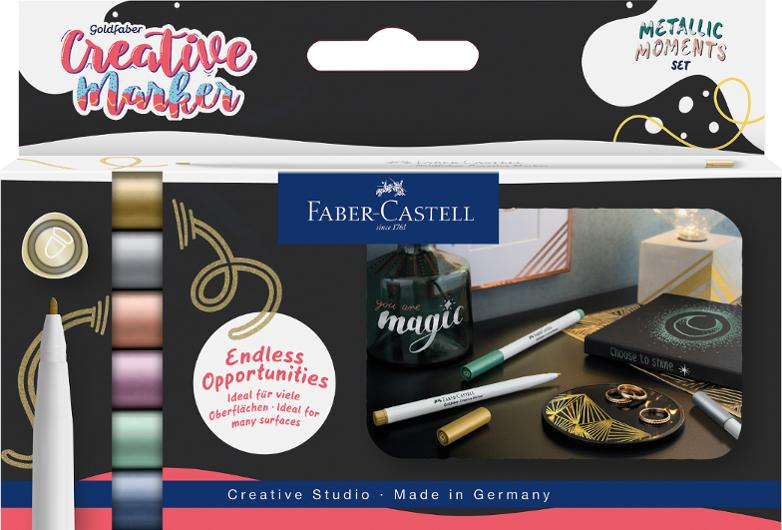 Fiberpenna FABER CASTELL Metallics 6/fp