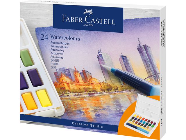 Vattenfärg FABER CASTELL 24 färger