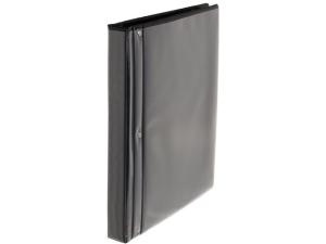 Gaffelpärm PP med ficka A4 40mm svart