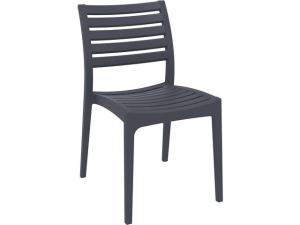 Stol SIESTA Ares stapelbar m.grå