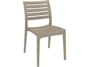Stol SIESTA Ares stapelbar taupe