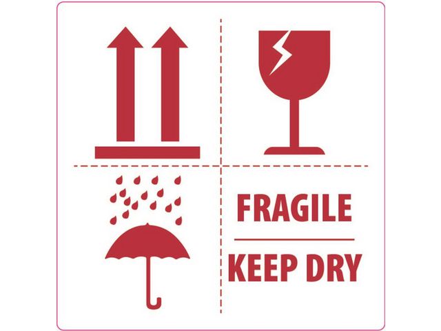 Etikett 4 symboler 500/fp