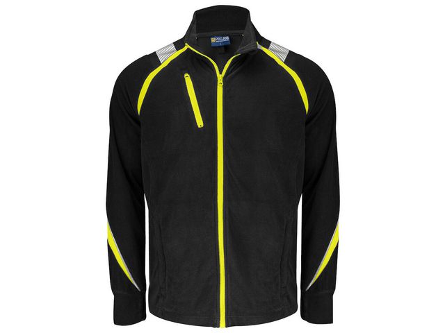 Fleecejacka PROJOB 2328 svart/gul XS