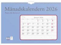 Väggkalender Månadskalendern 2026