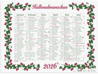 Väggkalender Stora Hallonalmanackan 2026