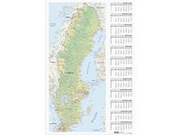 Väggblad Sverigekarta 2026