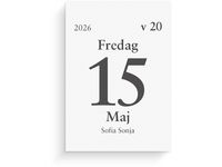 Dagblock 2026 75x107mm