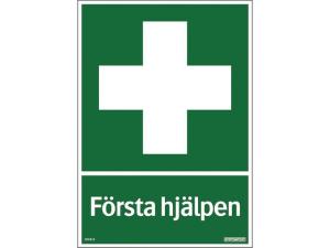 Skylt Första hjälpen 210x297mm