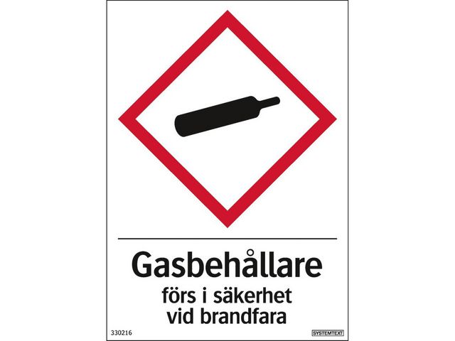 Dekal Gasbehållare 105x148mm