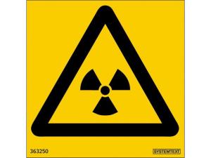 Dekal Radioaktiva ämnen 80x80mm