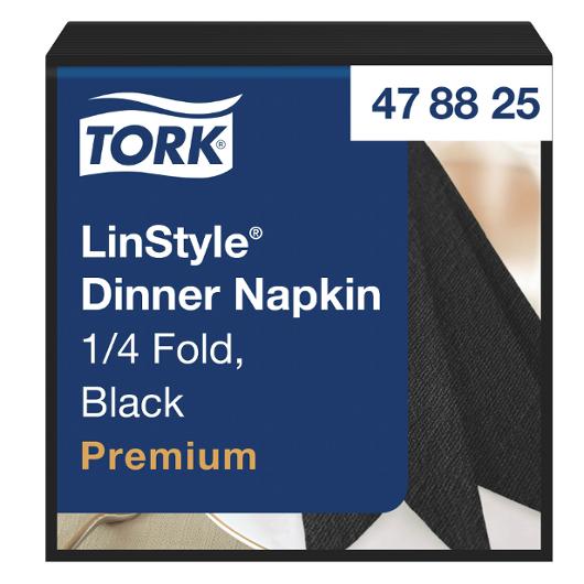 Servett TORK LinStyle svart39x39cm 50/fp