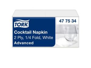 Servett TORK Cocktail 2-lags vit 200/fp