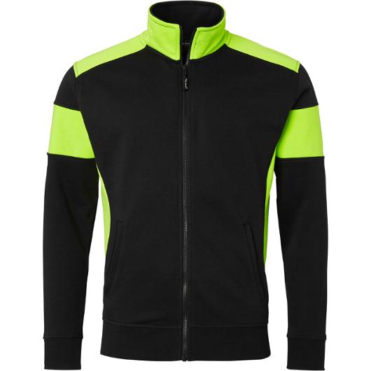 Sweatjacka TOP SWEDE 223 sv/fl gul L