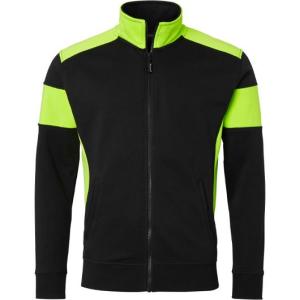 Sweatjacka TOP SWEDE 223 sv/fl gul 5XL