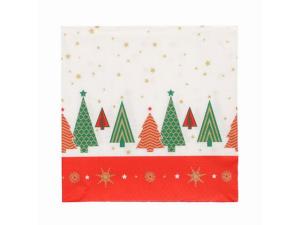 Servett Xmas Trees 3-lags 33x33cm 100/fp
