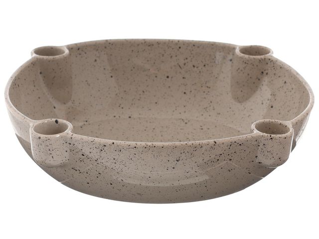 Adventsljusstake 21,7cm grå