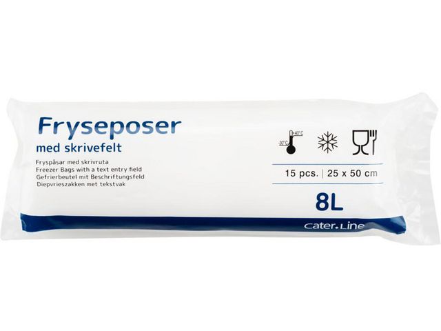 Fryspåse LDPE 8L 36my 15/rl