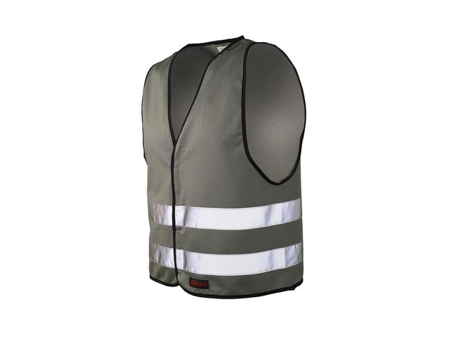 Reflexväst med Kardborre M Grå
