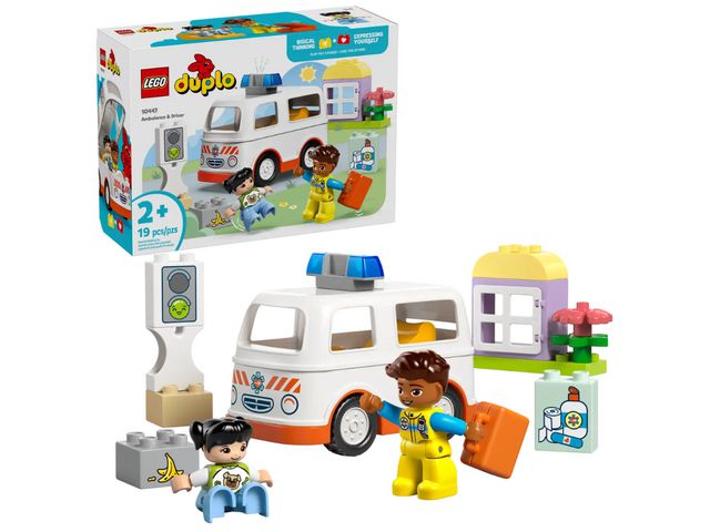 Ambulans och förare DUPLO-LEGO 19 delar