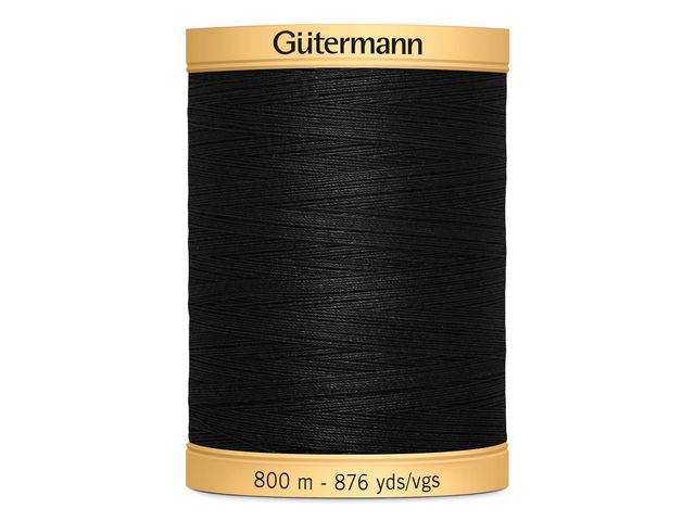 Sytråd Gütermann bomull 800m svart