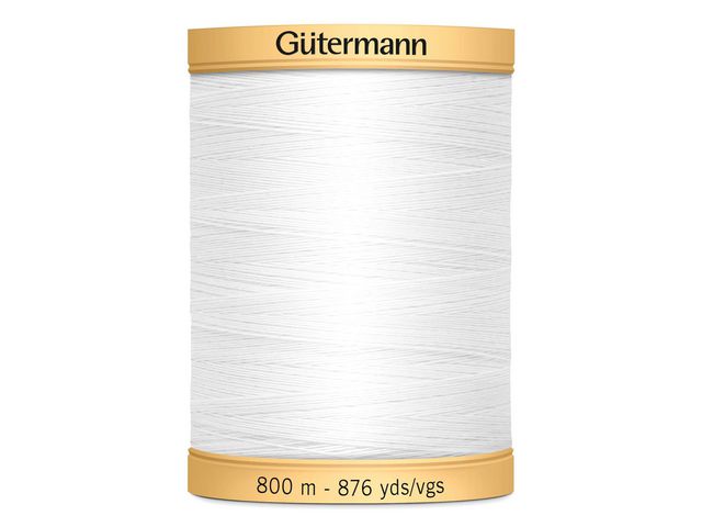 Sytråd Gütermann bomull 800m vit
