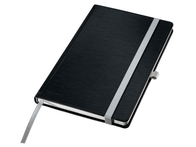 Ant.bok LEITZ Style A5 H linj 80bl svart