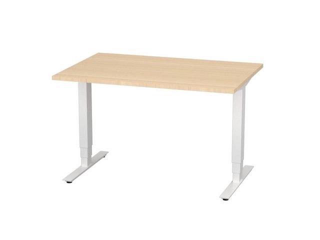 Bord höj/sänk Pro 1200x800 björk/vit