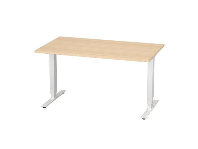 Bord höj/sänk Pro 1400x800 björk/vit
