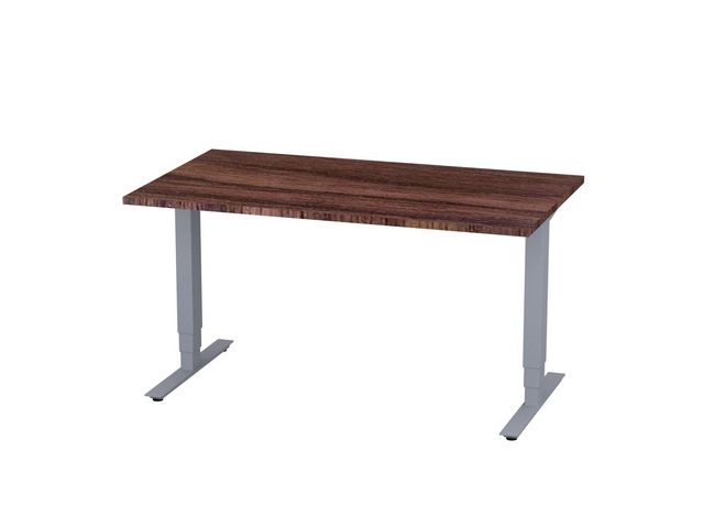 Bord höj/sänk Pro 1400x800 valnöt/silver