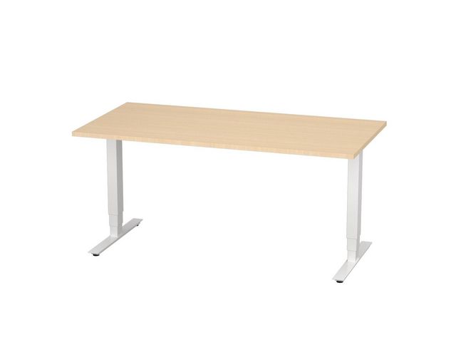 Bord höj/sänk Pro 1600x800 björk/vit