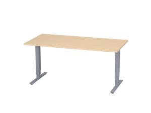 Bord höj/sänk Pro 1600x800 björk/silver