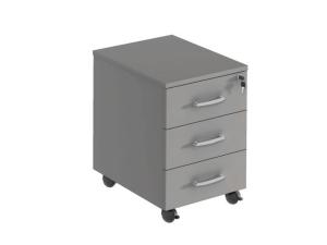 Hurts mobil 3 lådig, djup 450mm grå