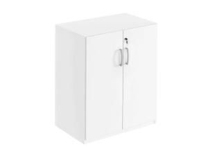 2xA4-hylla med dörrar vit