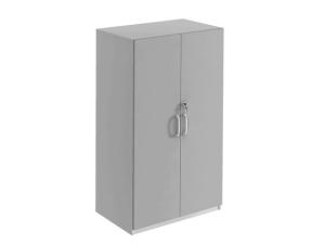 3xA4-hylla med dörrar grå