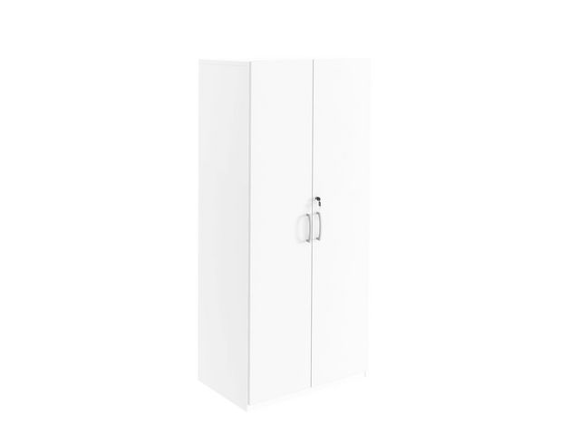 4xA4-hylla med dörrar vit