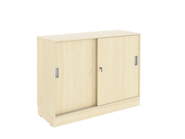 Skjutdörrskåp 2xA4 1200 mm björk