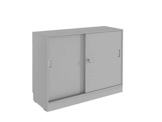 Skjutdörrskåp 2xA4 1200 mm grå