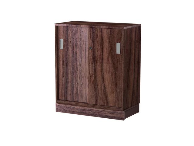 Skjutdörrskåp 2xA4 800 mm valnöt