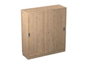 Skjutdörrskåp 3xA4 1200 mm ek