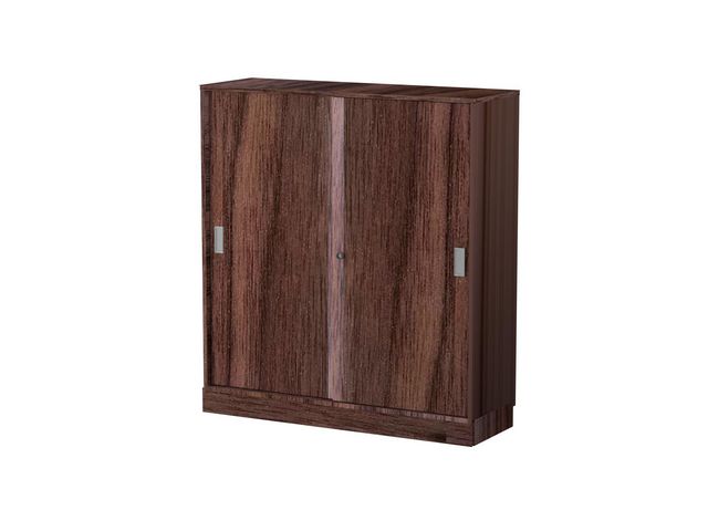 Skjutdörrskåp 3xA4 1200 mm valnöt