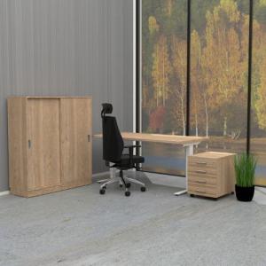 Skjutdörrskåp 3xA4 800 mm ek