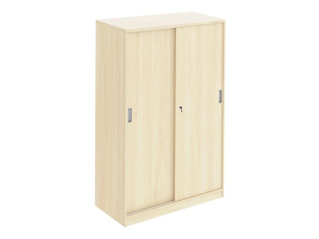Skjutdörrskåp 3xA4 800 mm björk