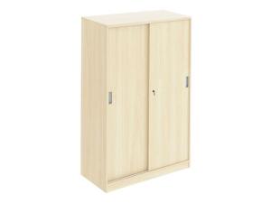 Skjutdörrskåp 3xA4 800 mm björk