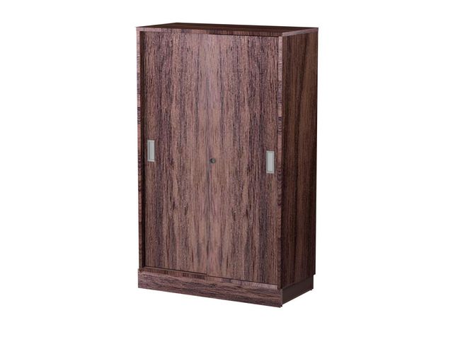 Skjutdörrskåp 3xA4 800 mm valnöt