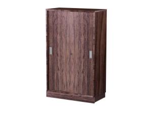 Skjutdörrskåp 3xA4 800 mm valnöt