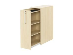 3xA4 sidoskåp vänster björk