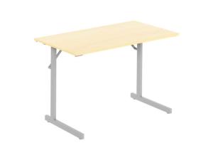 Fällbord 1200x500x715x18 björk/silver