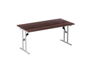 Fällbord 1600x800x730x25 valnöt/vit